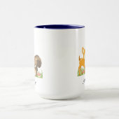 Mug Caricature en bois mignon (Centre)