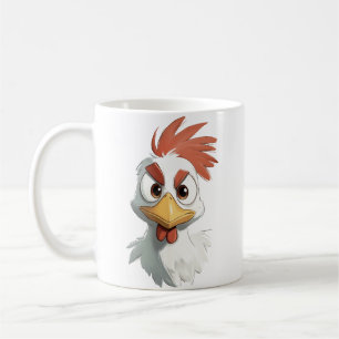 Mug Caricature en colère Tête de poulet