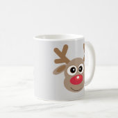 Mug Caricature en gris argenté (Devant droit)