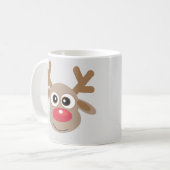 Mug Caricature en gris argenté (Devant gauche)