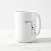 Mug Caricature française de chiot (Devant droit)