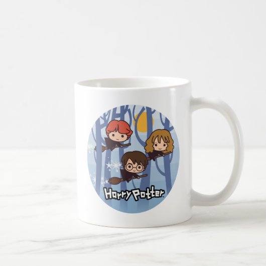 Mug Caricature Harry, Ron, & Hermione Voler Dans Woods (Droite)