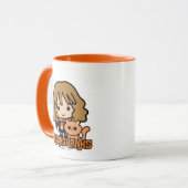 Mug Caricature Hermione et Crookshanks (Devant gauche)