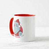Mug Caricature hippo de Noël (Devant gauche)