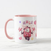 Mug Caricature Hugs & Monstres Boo En Bande Dessinée (Gauche)