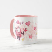 Mug Caricature Hugs & Monstres Boo En Bande Dessinée (Devant gauche)