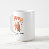 Mug Caricature mignonne Bears Love Hearts Valentine (Devant gauche)
