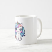 Mug Caricature mignonne licorne 4 (Devant droit)