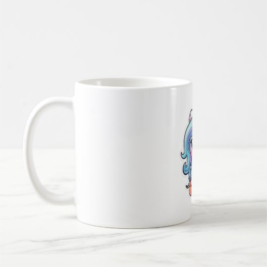 Mug Caricature mignonne licorne 4 (Gauche)