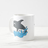 Mug caricature mignonne orca orca orques (Devant gauche)