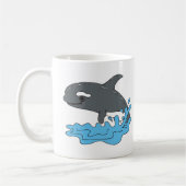 Mug caricature mignonne orca orca orques (Gauche)