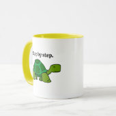 Mug Caricature pas à pas de tortue, gagnant persistant (Devant gauche)