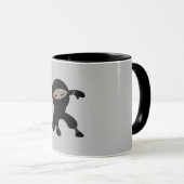 Mug Caricature Petit Guerrier Ninja (Devant droit)