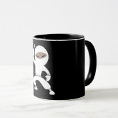 Mug Caricature Petit Guerrier Ninja (Devant droit)