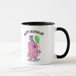Mug Caricature pour cochon d'anniversaire  choisir la 