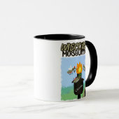 Mug Caricature pour moustiques du Wisconsin - Camping  (Devant droit)