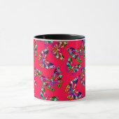 Mug Caricature sans couture enfants abstrait papillon  (Centre)