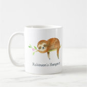 Mug Caricature Sloth personnalisée (Gauche)