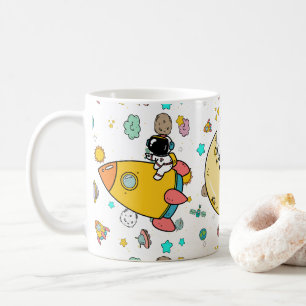 Mug Caricature spatiale astronaute
