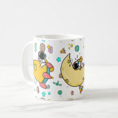 Mug Caricature spatiale astronaute (Devant gauche)