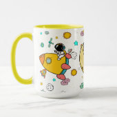 Mug Caricature spatiale astronaute (Gauche)