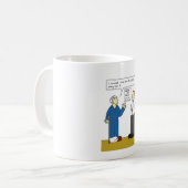 Mug Caricature sur les Humours de santé et de sécurité (Devant gauche)