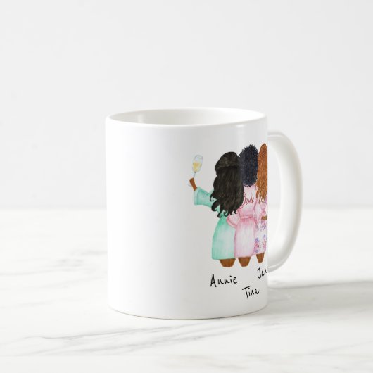 Mug Caricatures d'Epouse - Commandes personnalisées pr (Devant droit)