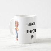 Mug Caricatures personnalisées 2024 pour les nouvelles (Devant gauche)