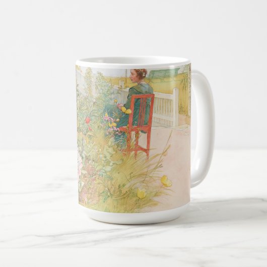 Mug Carl Larsson - Lisbeth Dans Le Jardin Fleuri (Devant droit)