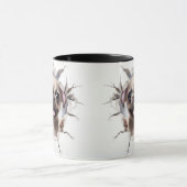 Mug Carlin 3D Cassant un Mur de Briques  (Centre)