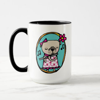 Mug Carlin avec flûte, sans musique La vie serait plat