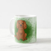 Mug Carlin Cavalier King Charles Spaniel Ruby de coule (Devant gauche)
