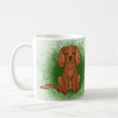 Mug Carlin Cavalier King Charles Spaniel Ruby de coule (Gauche)