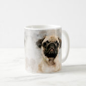 Mug Carlin Chien Aquarelle Portrait 01 (Devant droit)