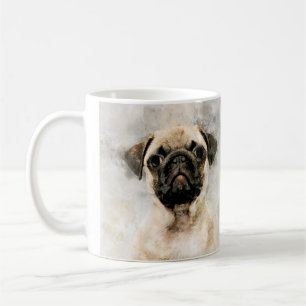 Mug Carlin Chien Aquarelle Portrait 01