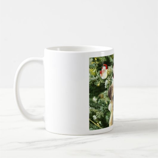 Mug Carlin Chien Chien Chien de Noël Arbre de Noël Orn (Gauche)