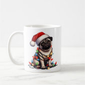 Mug Carlin Chien Chien Chiot Noël (Gauche)