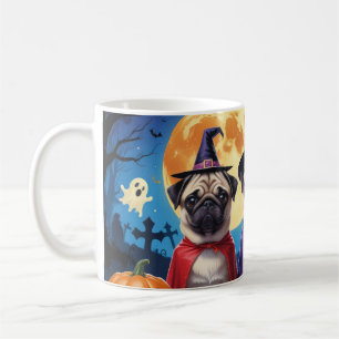 Mug Carlin chien Citrouille Halloween drôle