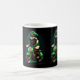 Mug Carlin Chien Conduite Vélo St. Patrick's Day