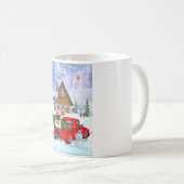 Mug Carlin Chien dans la livraison de Noël Camion neig (Devant droit)