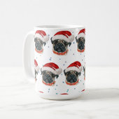 Mug Carlin Chien race Étoiles de Noël (Devant gauche)