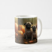 Mug Carlin Chiot Automne Citrouille de plaisir (Devant droit)