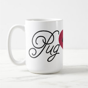 Mug Carlin de faon d'amour de carlin de parties