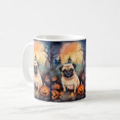 Mug Carlin d'Halloween avec la peur Citrouille (Devant gauche)