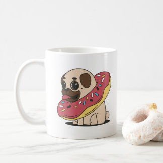 Mug Carlin drôle avec le beignet
