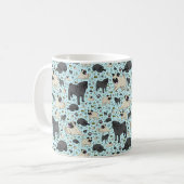 Mug carlin en bleu (Devant gauche)