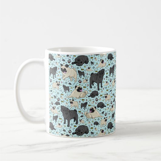 Mug carlin en bleu (Gauche)