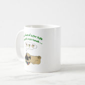 Mug Carlin endormi Noël|Citation vacances amusante Car (Devant gauche)