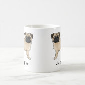 Mug Carlin Faune Chien Cute Cartographié Chien Mops Av (Centre)