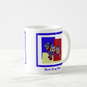 Mug Carlin mignon chien Silhouette TRBY Fête des Pères (Devant droit)